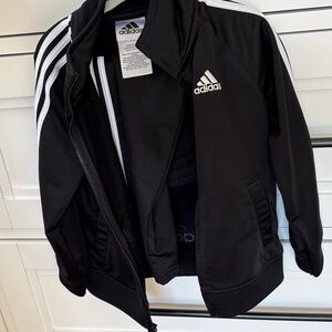 Adidas Black and White Track Jacket 24 months